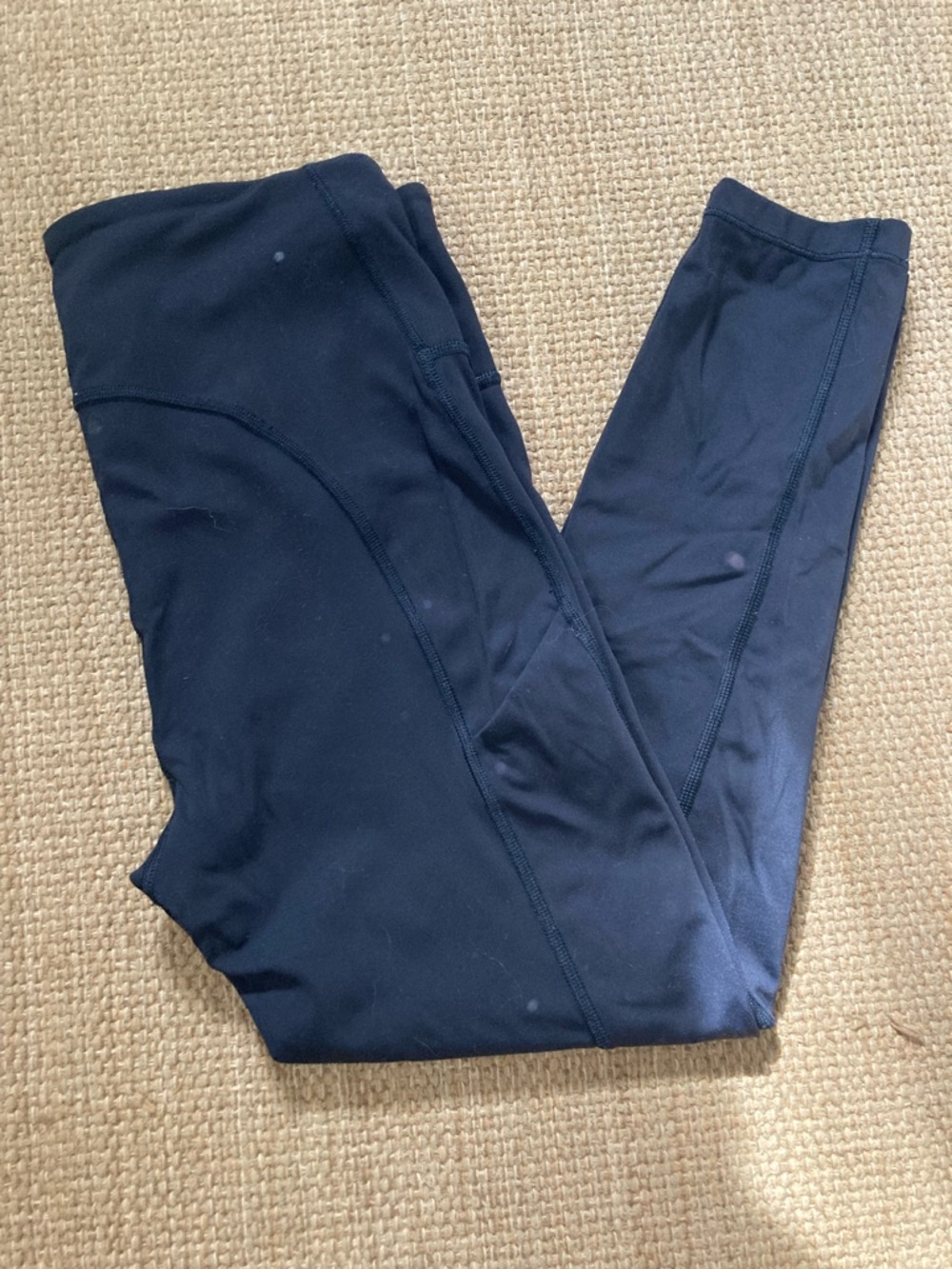 Athleta Ultimate Stash Pocket Leggings 7/8 length Black Size S